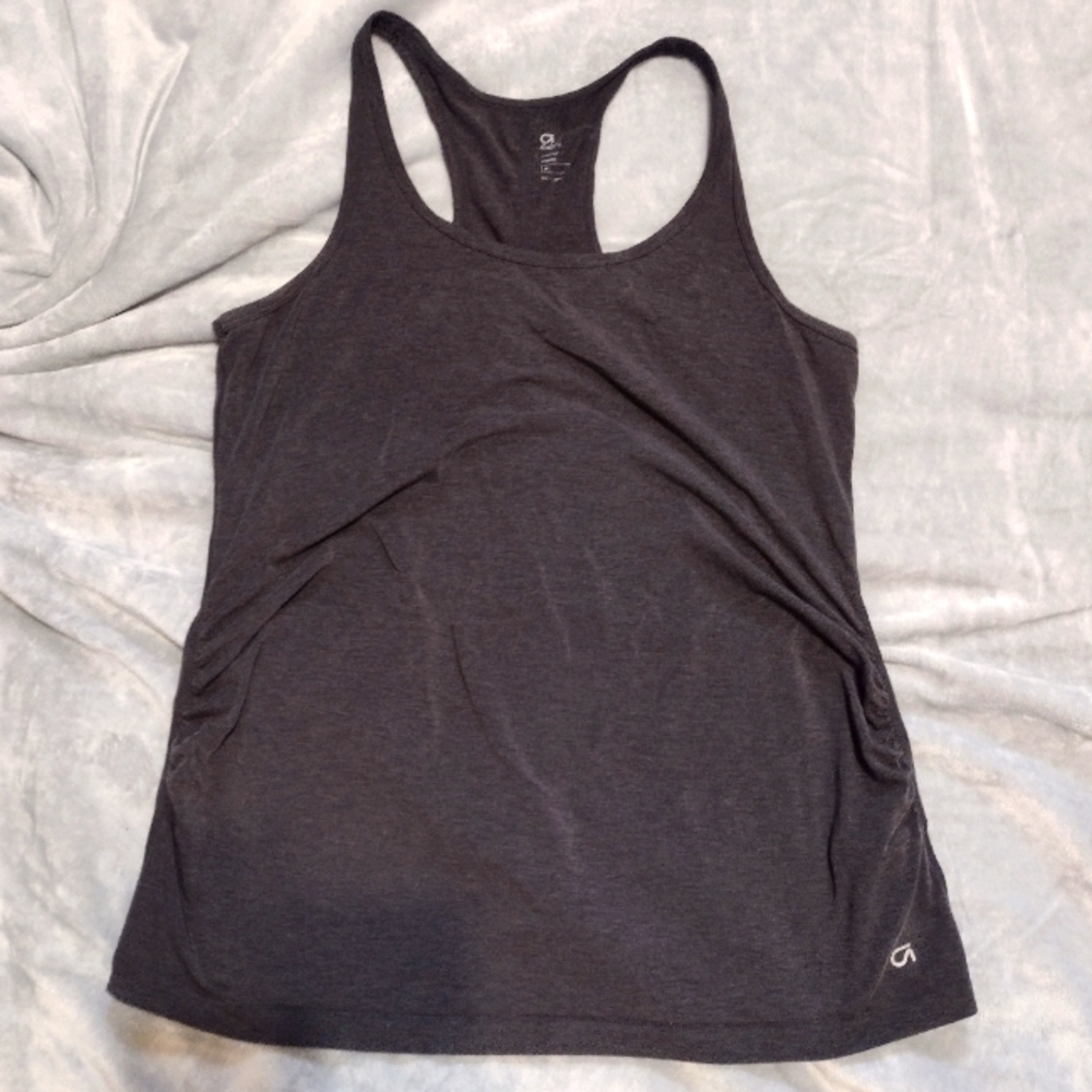 GAP Fit  Womens Gray Maternity Breathe Racer Back  Tank Top Size M